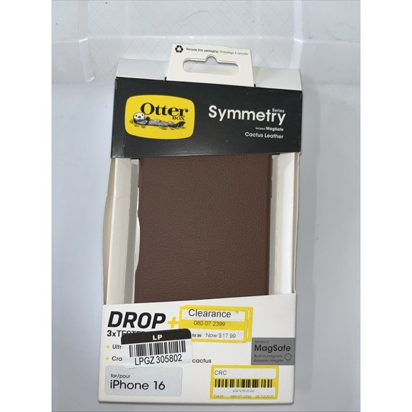 OtterBox Apple iPhone 16 Symmetry Cactus Leather Series Case w/ MagSafe - Brown‎ - Picture 1 of 2